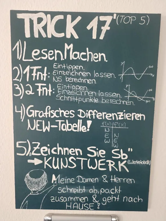 Handgestaltetes Trick-17-Abschiedsgeschenk einer Europec-Lerngruppe