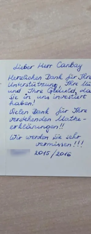 Dank einer Lerngruppe für die gemeinsame Zeit.