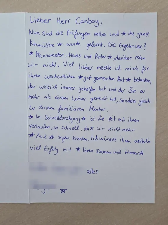 Mehr als Unterricht – persönliche Begleitung und Vertrauen.