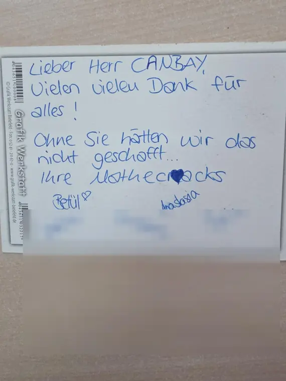 „Ohne Sie hätten wir das nicht geschafft.“